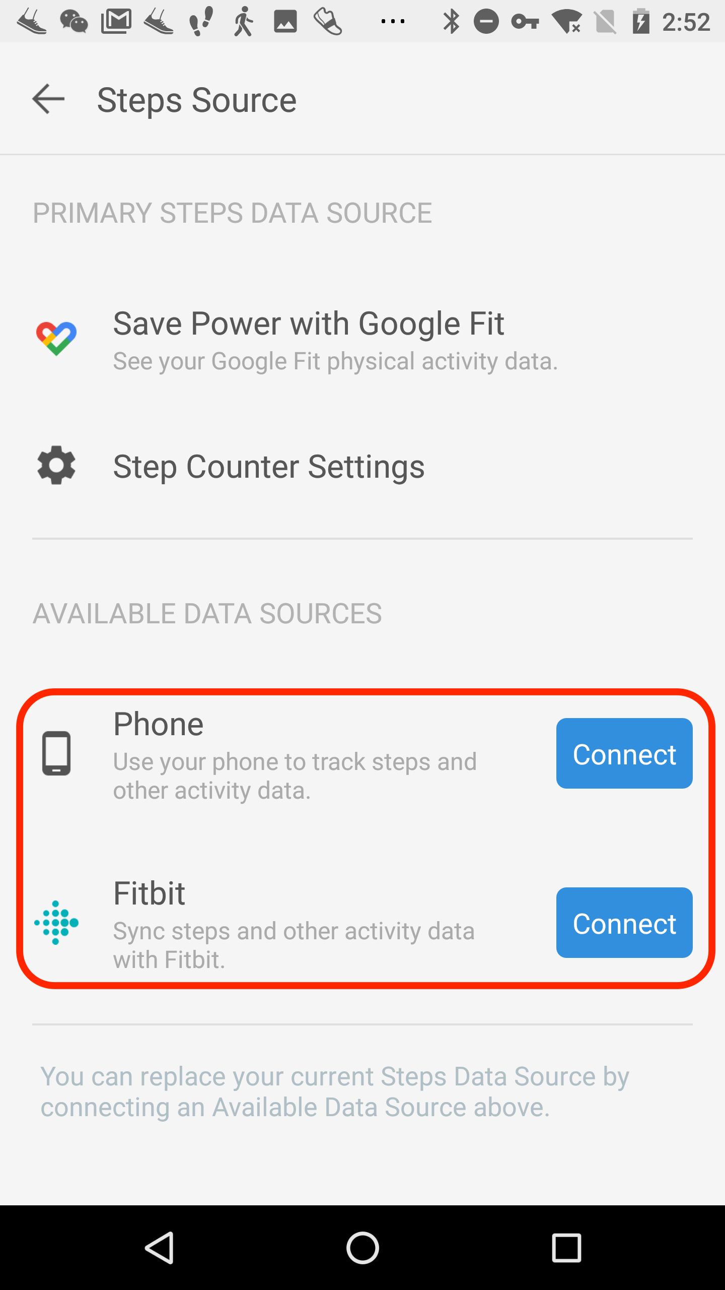 fitbit connect google fit