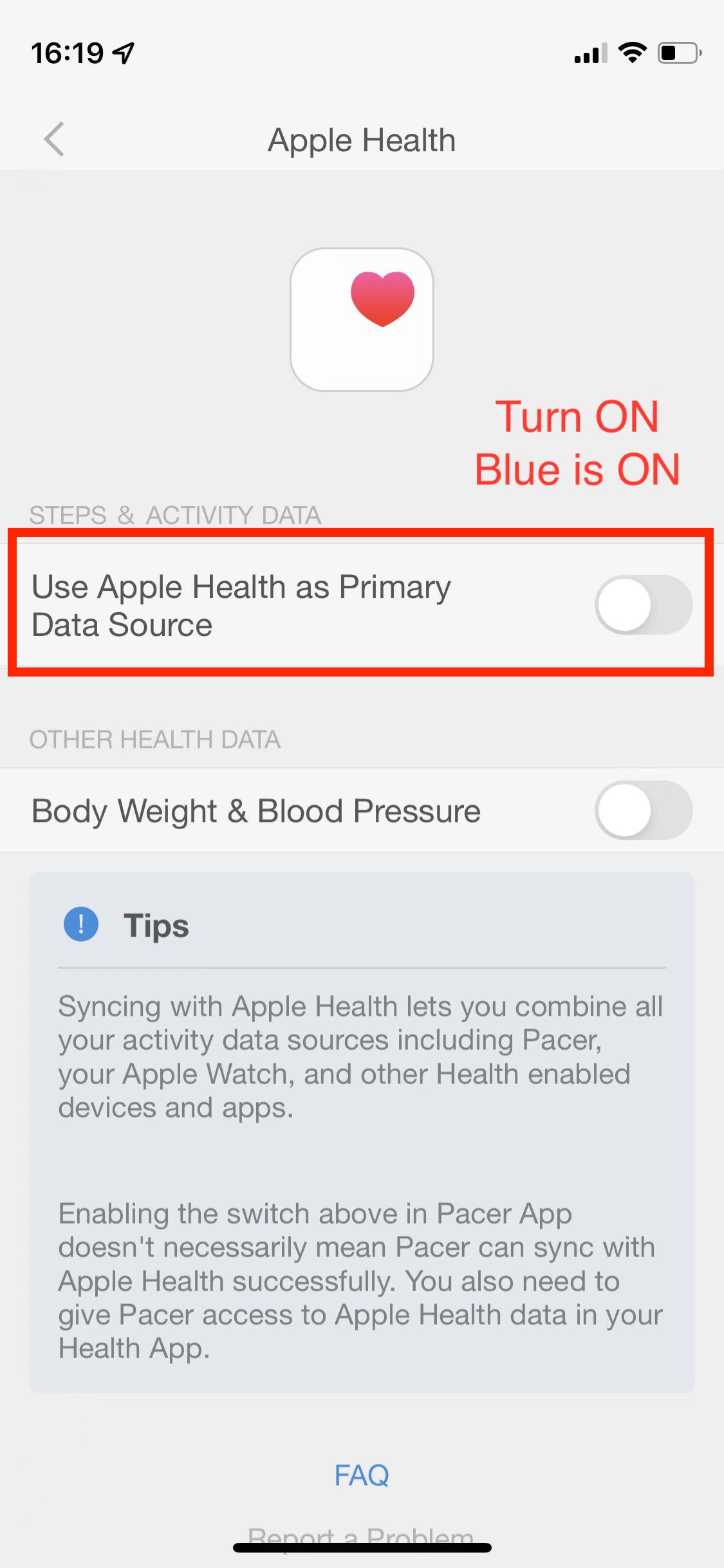 Sync health app on sale with apple watch