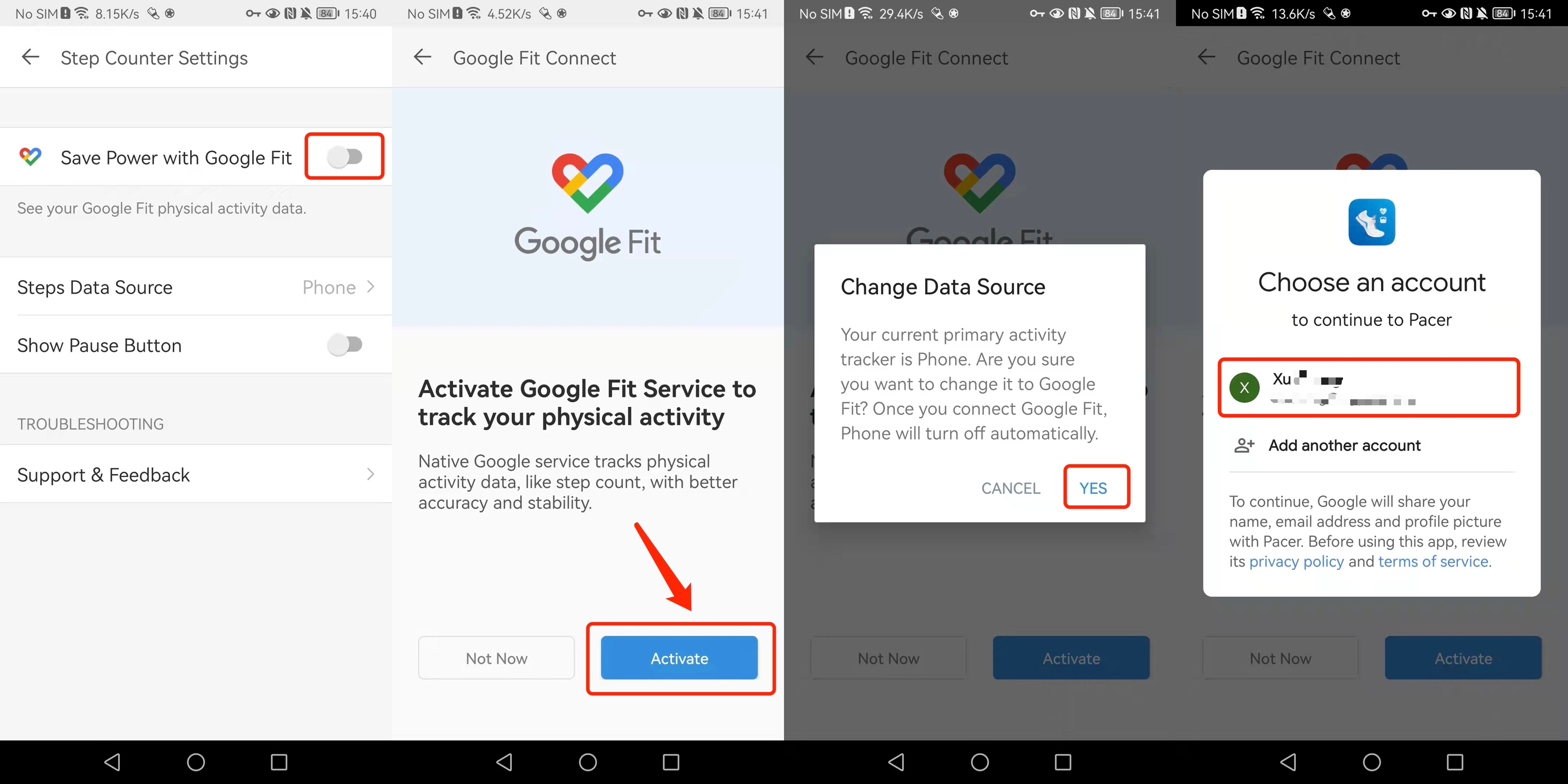 Google fit stopped on sale tracking